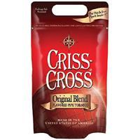 Criss Cross Original Pipe Tobacco in a 16oz bag, showing the packaging of this aromatic pipe tobacco product.