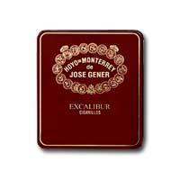 Hoyo de Monterrey Small Cigars in a tin, premium cigars with dark wrapper, showcasing the Hoyo de Monterrey brand and packaging.