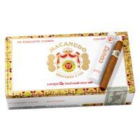 Box of 30 Macanudo Café Premium Cigars with tightly wrapped cigars inside a white box.