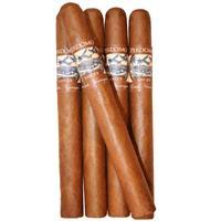 Five Perdomo Lot 23 Sun Grown Churchill premium cigars in a pack, showcasing the elegant cigar band and dark, rich wrapper.