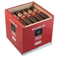 Five Punch Rare Corojo premium cigars in a sealed pack, showcasing the dark, oily wrappers and detailed band branding.