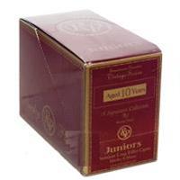 Box of Rocky Patel Small Cigars, premium Rocky Patel Juniors 1992 Vintage, 50-count tin with 10 small cigars in each tin
