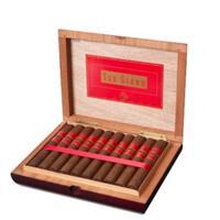 Box of Rocky Patel Sun Grown Premium Cigars, robusto size, featuring dark, flavorful cigar wrappers arranged in a rectangular box.
