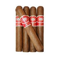 Five Romeo y Julieta 1875 premium cigars in a sleek box, showcasing their rich brown wrappers and smooth texture.