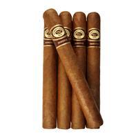 Pack of five Romeo y Julieta Reserve Habana Churchill premium cigars with dark, oily wrappers and gold-embossed bands.