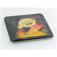 Tatiana Mini Honey Cigarillos in a 10-count tin, premium cigars with honey-infused flavor, displayed in a metal tin.