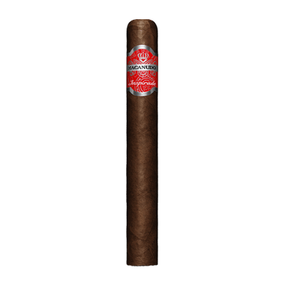 Box-pressed Macanudo Inspirado Red premium cigars in a sleek packaging, showcasing the rich, smooth cigars from the Macanudo brand.