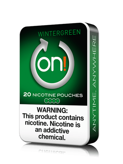 ON! Nicotine Pouches Wintergreen Smokeless ON! 