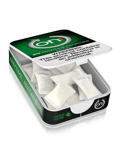 ON! Nicotine Pouches Wintergreen Smokeless ON! 